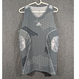Adidas‎ Climacool Techfit 3 Padded Compression Gray Tank Top Size XL